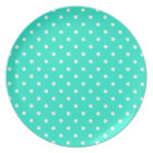 Point de polka de turquoise