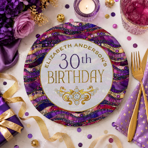 Assiette Strata 30e Anniversaire de naissance Viol
