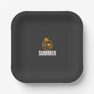 Assiette Summer Vibes – Assiette graphique amusant