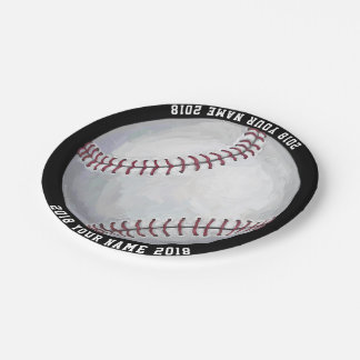 Assiettes En Carton 08of12 Baseball Custom Party Plate