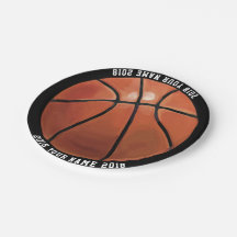 08of12 Basketball Custom Party Plate
