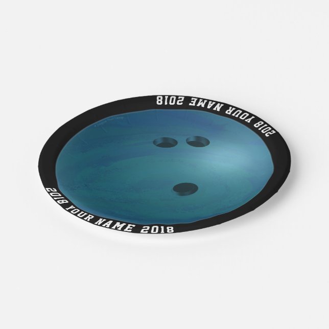 Assiettes En Carton 08of12 Bowling Ball Custom Party Plaque (Angle)