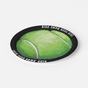 Assiettes En Carton 08of12 Tennis Ball Custom Party Plate