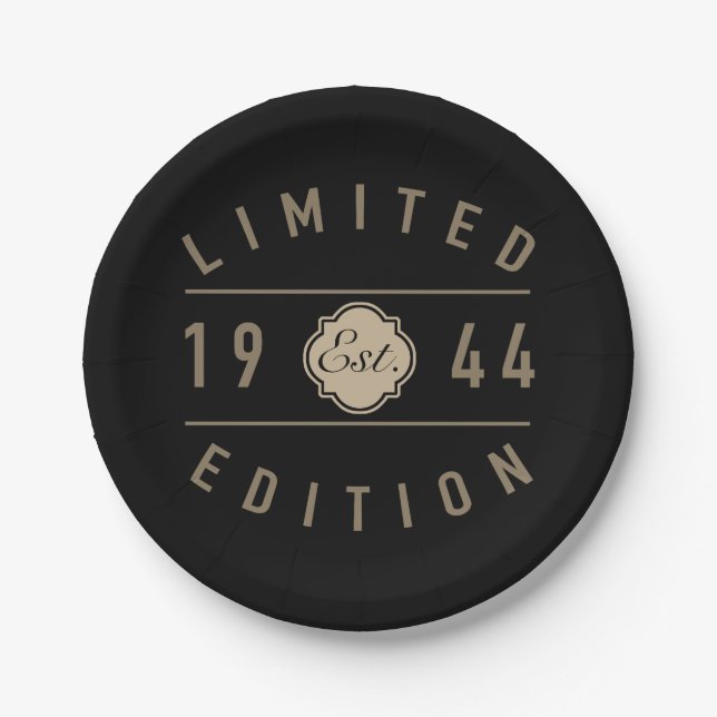 Assiettes En Carton 1944 Limited Edition 80e anniversaire (Devant)