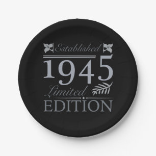 Assiettes En Carton 1945 Limited Edition 80e anniversaire