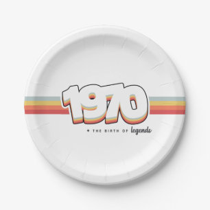 Assiettes En Carton 1970 La naissance des légendes