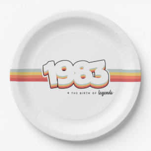 Assiettes En Carton 1983 La naissance des légendes