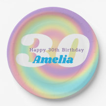 1990 Iridescente Rainbow 30th Birthday Party