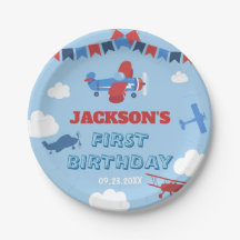 1er Anniversaire Avion Un an a soufflé Sky Cloud