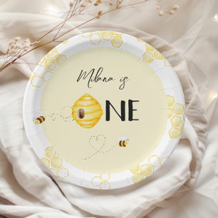 Assiettes En Carton 1er anniversaire Bumble abeille jour anniversaire