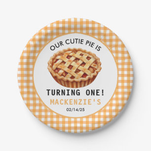 Assiettes En Carton 1er anniversaire de la Cutie Pie