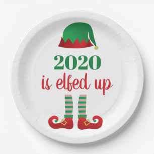 Assiettes En Carton 2020, c'est drôle la quarantaine de Noël