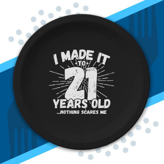 Assiettes En Carton 21 Year Old Birthday - Birthday Meme - Funny 21st