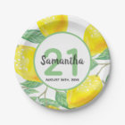 21e anniversaire fête jaune citrons nom