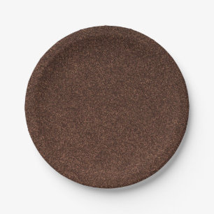 Assiettes En Carton 25 approvisionnements Brown de partie d'étincelle