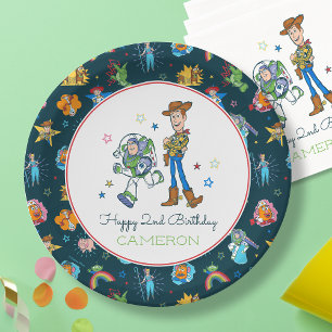 Assiettes En Carton 2 Infinity and Beyond Toy Story - 2e anniversaire