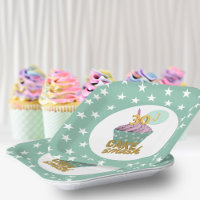 30e anniversaire Cupcake Cake Smash Party Green St