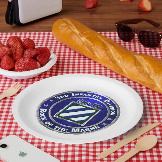 Assiettes En Carton 3e division d'infanterie (Pique-nique)
