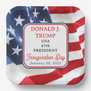 Assiettes En Carton 47e jour de l'investiture du président Donald J. T