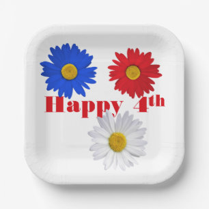 Assiettes En Carton 4 juillet