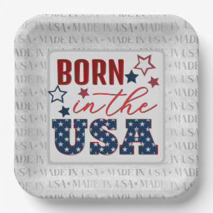 Assiettes En Carton 4 juillet Fête MADE aux USA