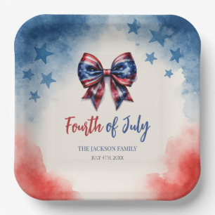 Assiettes En Carton 4 juillet parti Patriotique BBQ