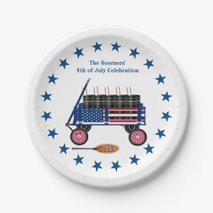 Assiettes En Carton 4 juillet Plaques papier Patriotique Fun Party