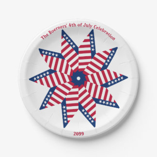 Assiettes En Carton 4 juillet Plaques papier Patriotique Fun Party