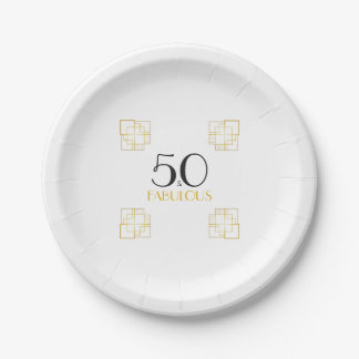 Assiettes En Carton 50 et fabuleux fête d'anniversaire Art déco