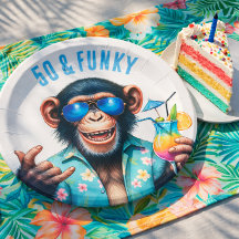 50 et singe funky Anniversaire 50 ans