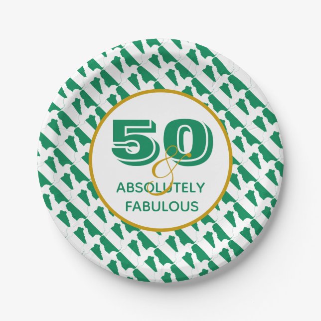 Assiettes En Carton 50 & Fabuleuse fête du NIGERIA (Devant)