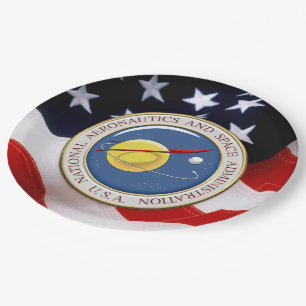 Assiettes En Carton [510] Emblème de la NASA [3D]