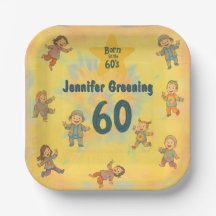 60e anniversaire Retro né dans les années 60 Hippy