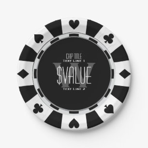 Assiettes En Carton 6 façons de personnaliser votre puce de poker clas