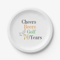 70e anniversaire Golf Cheers Bières Party
