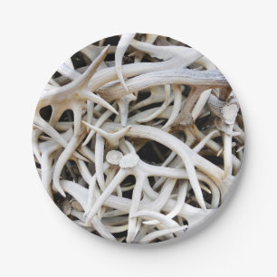 Assiettes En Carton 8 Antlers en Elk Plaque Papier