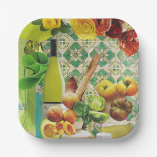 Assiettes En Carton 8 Plaques en papier de format dîner avec carrelage