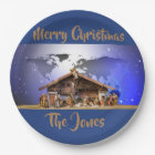 9" plaques à papier de nativité