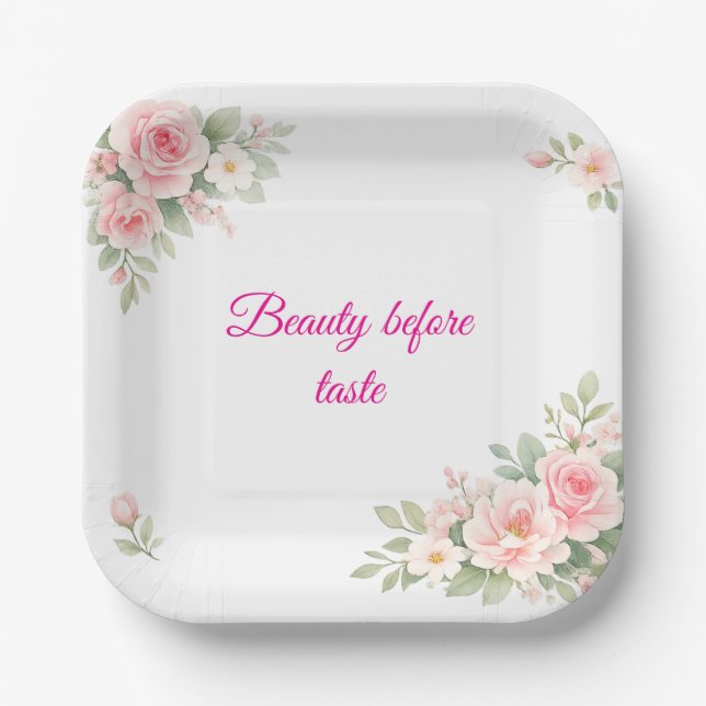 Assiettes En Carton A Dish as Pretty as Your Treats (Recto)