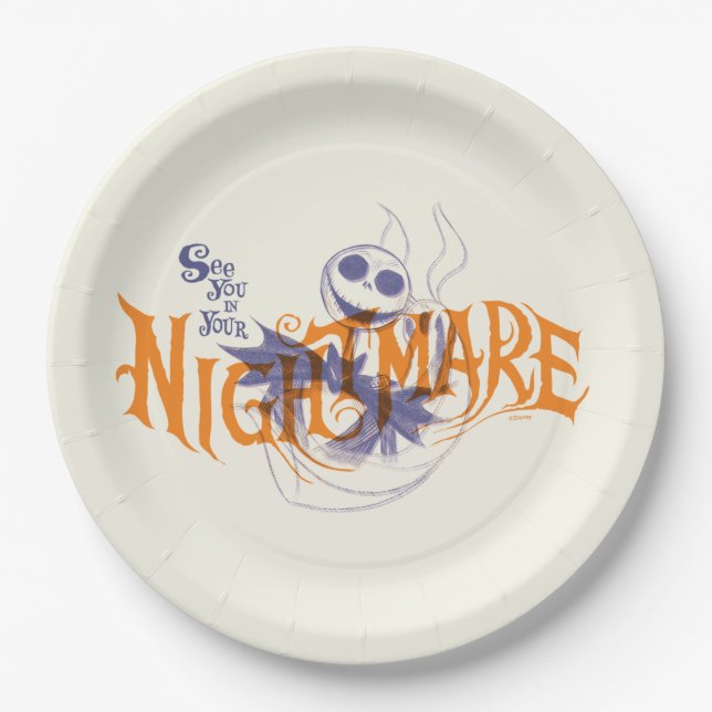 Assiettes En Carton À vous voir dans votre cauchemar (Devant)