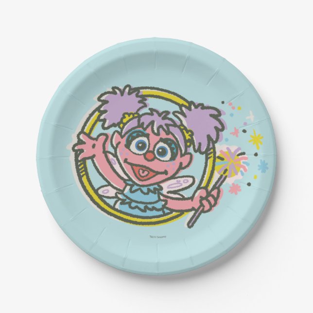 Assiettes En Carton Abby Cadabby Vintage (Devant)