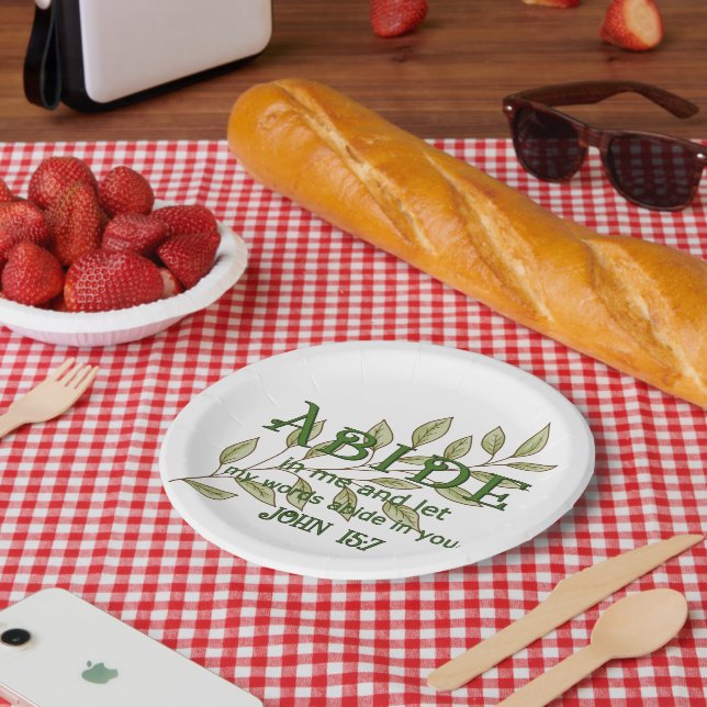 Assiettes En Carton Abide En Moi Christian  (Pique-nique)