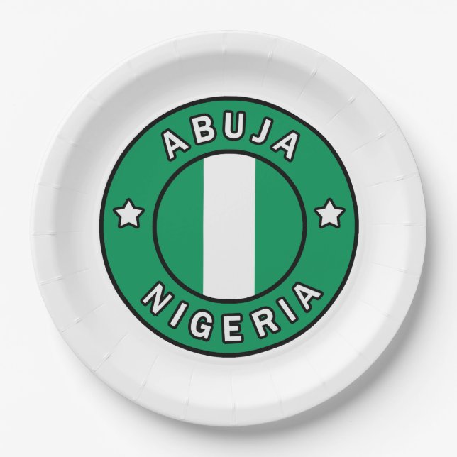 Assiettes En Carton Abuja Nigeria (Devant)