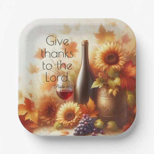 Assiettes En Carton Abundant Grace & Autumn Glory (Recto)