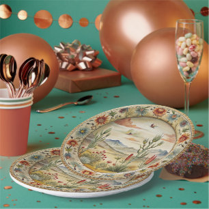 Assiettes En Carton Accents HiEnd Plaque de dîner Western Melamine