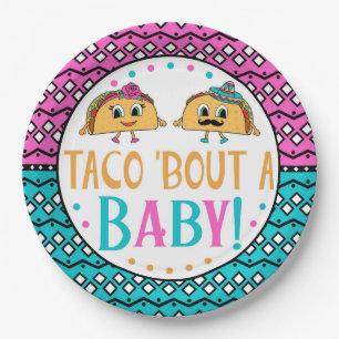 Assiettes En Carton Accès de taco 'un bébé ! Le genre indiquent de