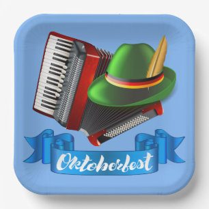 Assiettes En Carton Accordéon d'Oktoberfest  