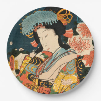 Assiettes En Carton Acteur japonais (#2) (tirage japonais Vintage)