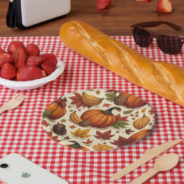 Assiettes En Carton action de grâce (Pique-nique)