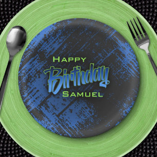 Assiettes En Carton Ado Boy Anniversaire